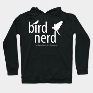 CB bird nerd - white type Hoodie